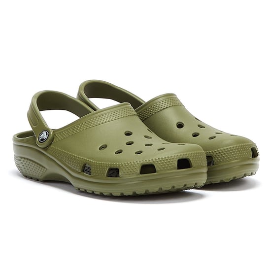 Crocs Classic Mens Army Green Clogs - Image 1