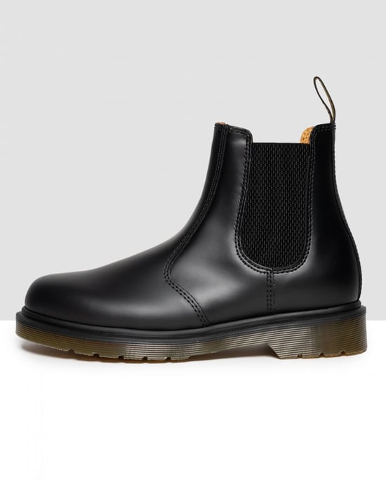 Butik För 2976 Kvinnors Svarta Läder Chelsea Boots - Image 1