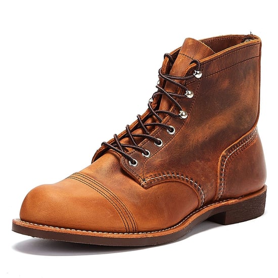 Red Wing Shoes Iron Ranger Mens Copper Boots - (Brown) - Image 3
