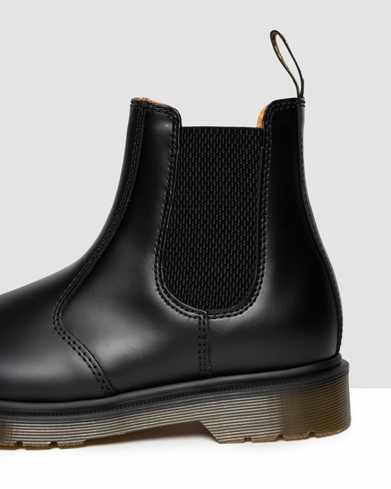 Butik För 2976 Kvinnors Svarta Läder Chelsea Boots - Image 2