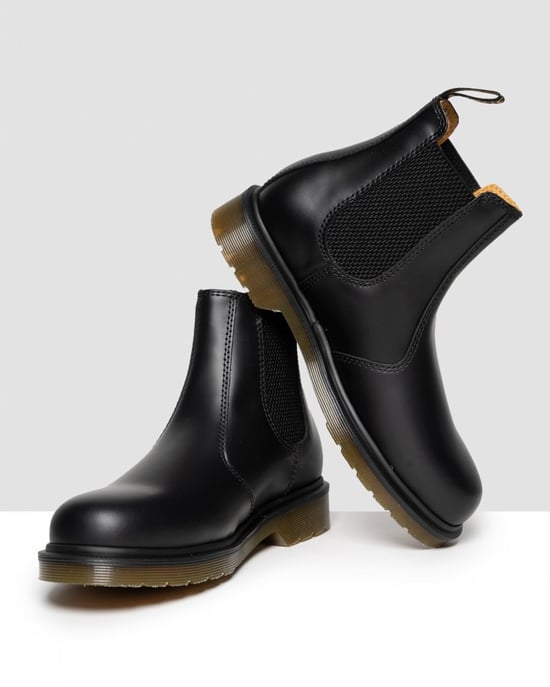 Butik För 2976 Kvinnors Svarta Läder Chelsea Boots - Image 4