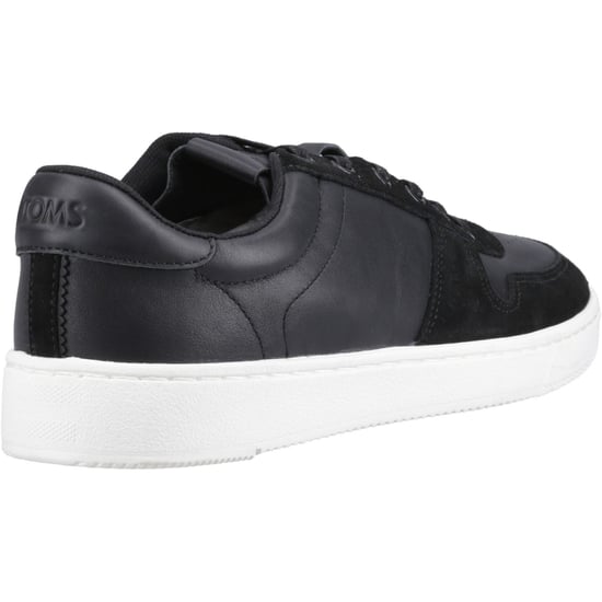 TOMS TRVL Lite Court Leer Heren Zwarte Sneakers - Image 2