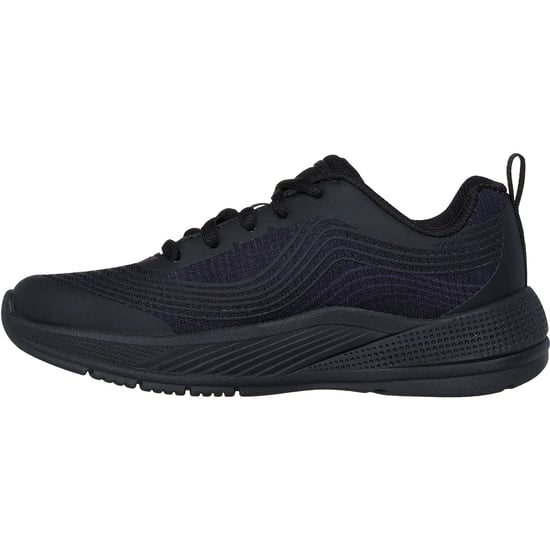 Skechers Microspec Advance Textile Girl's Black Trainers - Image 4