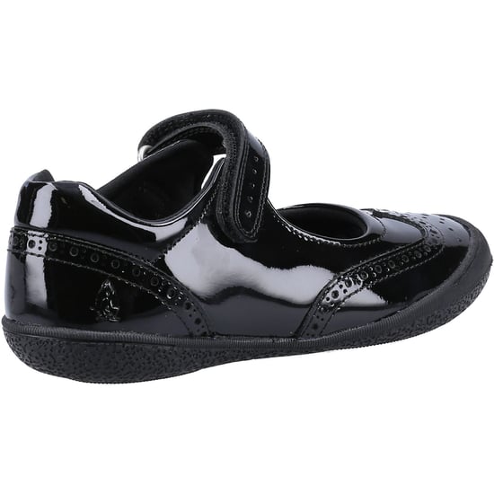 Hush Puppies RINA SHOE PATENT JNR Leather Girl's Black Shoes - Image 2