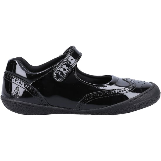 Hush Puppies RINA SHOE PATENT JNR Leather Girl's Black Shoes - Image 4