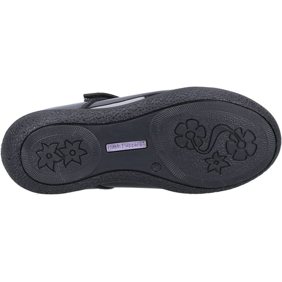 Hush Puppies ROSANNA PATENT JUNIOR Leather Girl's Black Shoes - Image 3