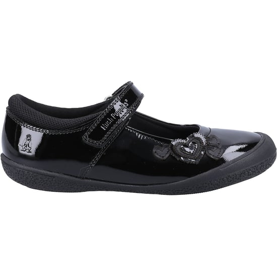 Hush Puppies ROSANNA PATENT JUNIOR Leather Girl's Black Shoes - Image 4