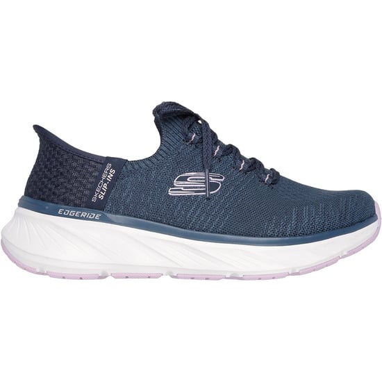 Skechers Edgeride Impression Textil Dam Skor Navy/Lavendel - Image 5