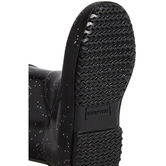 Hunter Kids First Giant Glitter Rubber Kid's Black Wellington Boots - Image 3