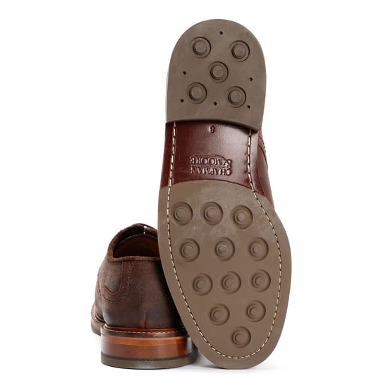 Tower Footwear Armour Chukka Lace Up Läder Herrbruna Stövlar - Image 4