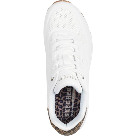 Skechers UNO - Jungle Nite Polyuretan Kvinna Vit/Leopard Sneakers - Image 3
