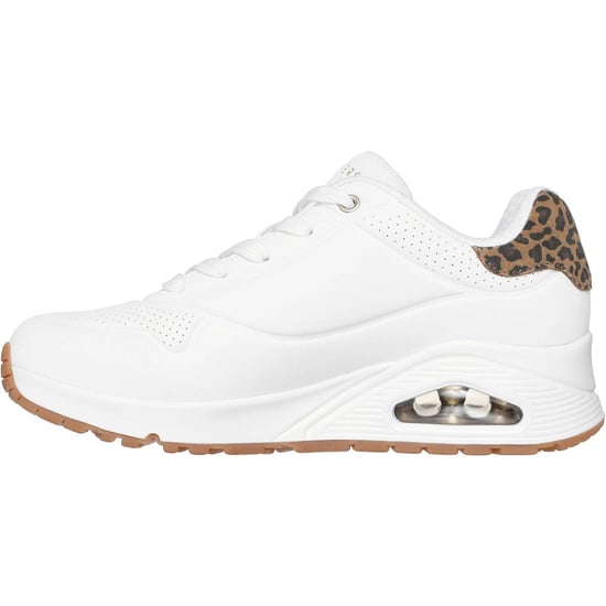 Skechers UNO - Jungle Nite Polyuretan Kvinna Vit/Leopard Sneakers - Image 4