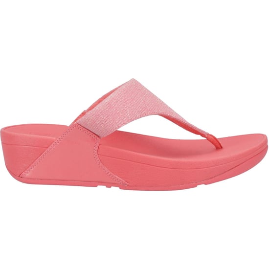 Dames Fit Flop Lulu Shimmerlux teen-post sandalen in koraal - Image 6