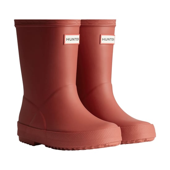 Hunter Kids First Rubber Kinder Wellington Boots Militair Rood - Image 1