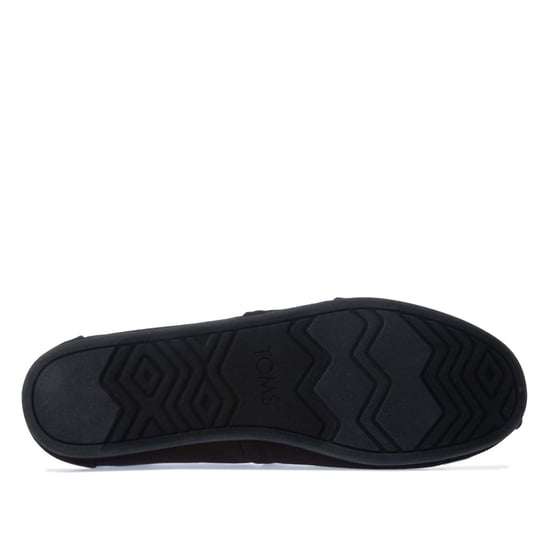 Women's Toms Recycled Cotton Alpargata Espadrille Pumps in Black - Image 4