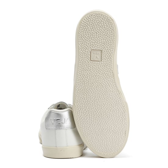 Veja Esplar Läder Kvinnors Vita Sneakers - Image 4