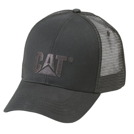 Caterpillar Verhoogd Logo Katoenen Unisex Volwassen Zwarte Baseball Caps - Image 1