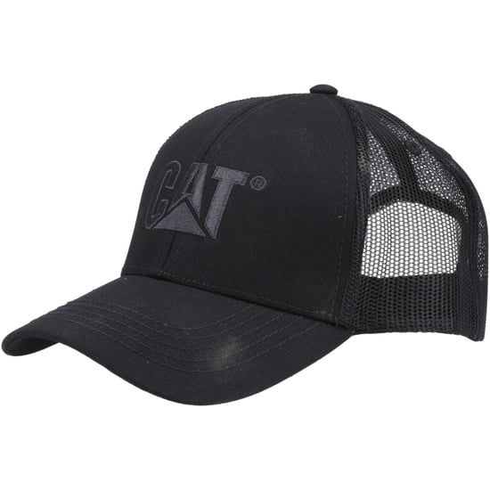 Caterpillar Verhoogd Logo Katoenen Unisex Volwassen Zwarte Baseball Caps - Image 3