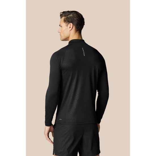 Castore Adapt 1/4 Zip Topp i Polyester för Herrar - Svart Aktivkläder T-shirts - Image 4