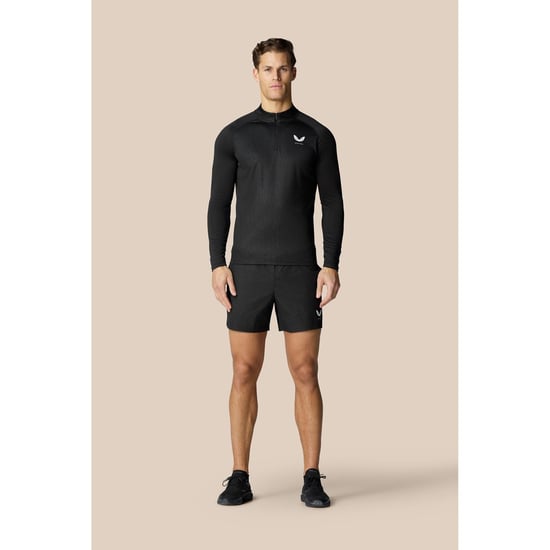 Castore Adapt 1/4 Zip Topp i Polyester för Herrar - Svart Aktivkläder T-shirts - Image 5