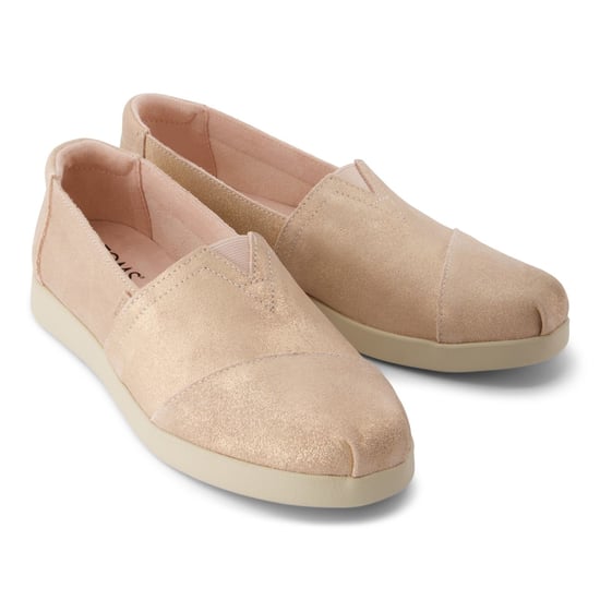 TOMS Alpargata Plus Leer Dames Pale Rose Espadrilles - Image 1