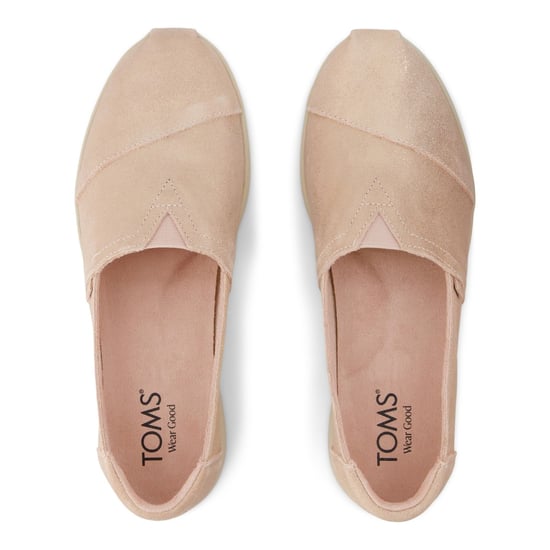 TOMS Alpargata Plus Leer Dames Pale Rose Espadrilles - Image 4
