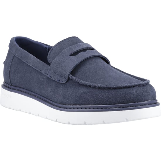 TOMS Navi TRVL LITE Havana Leren Mannen Navy Instappers - Image 1