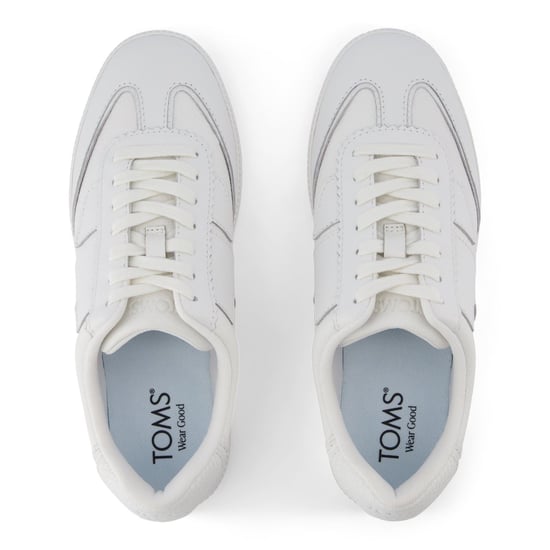 TOMS Collins Leren Vrouwen Witte Sneakers - Image 4