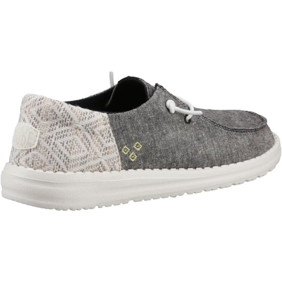 HEYDUDE Wendy Funk Surf Baja Cotton Blend Women's Black/Multi Moccasins Shoes - Image 2