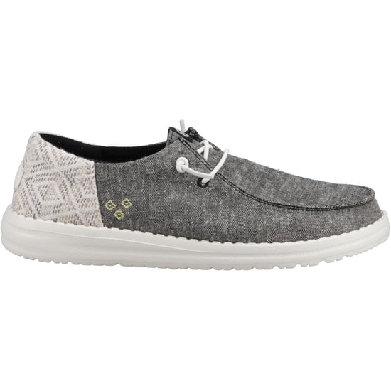 HEYDUDE Wendy Funk Surf Baja Cotton Blend Women's Black/Multi Moccasins Shoes - Image 5
