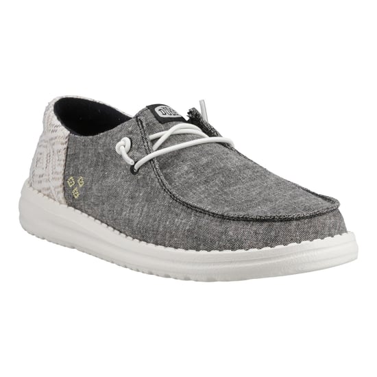 HEYDUDE Wendy Funk Surf Baja Cotton Blend Women's Black/Multi Moccasins Shoes - Image 6