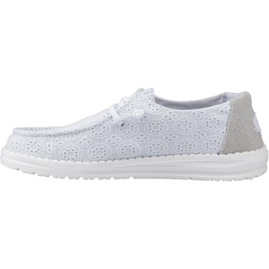 HEYDUDE Wendy Eyelet Lace Katoenmix Vrouwen Antiek Blauw Moccasins Schoenen - Image 4