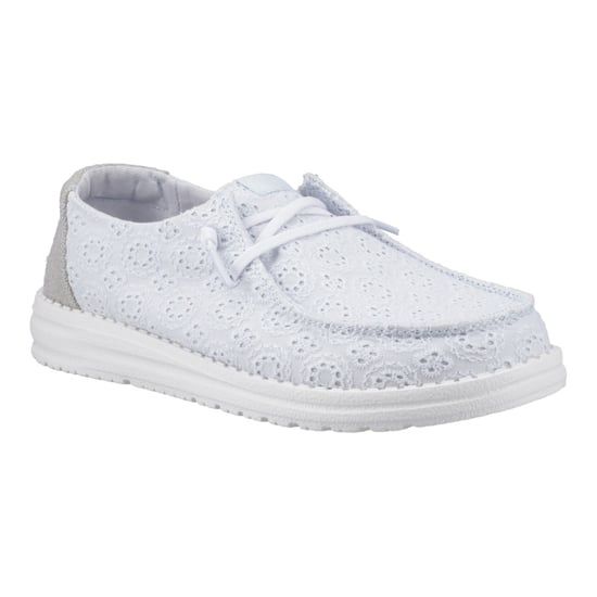 HEYDUDE Wendy Eyelet Lace Katoenmix Vrouwen Antiek Blauw Moccasins Schoenen - Image 6