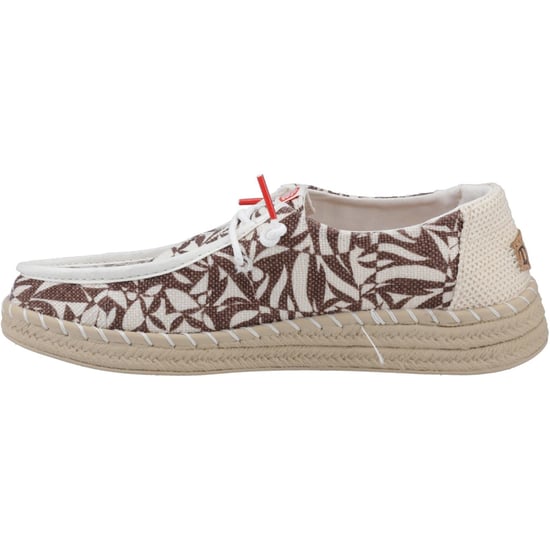 HEYDUDE Wendy Espadrille Retro Palm Katoenmix Dames Downtown Bruin/Egret Espadrilles - Image 4