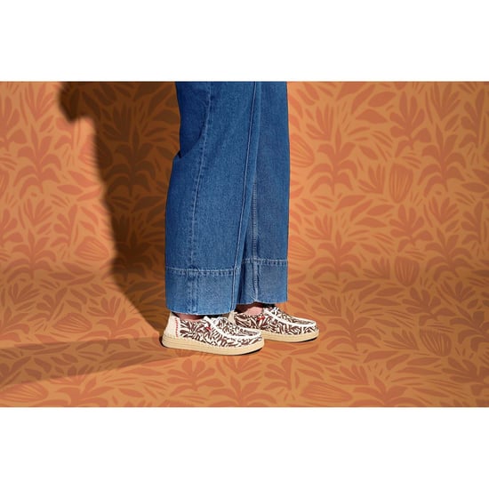 HEYDUDE Wendy Espadrille Retro Palm Katoenmix Dames Downtown Bruin/Egret Espadrilles - Image 6