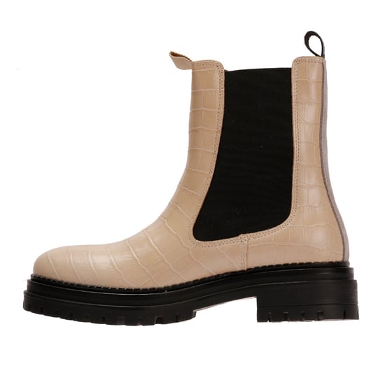 Osprey London The Huckleberry Läderkängor för kvinnor i krämvit - Image 6