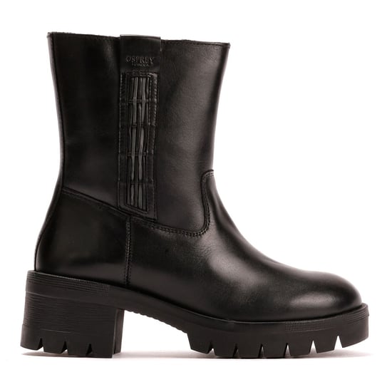Osprey London Indiana Läder Kvinnoresor Svarta Stövlar - Image 5