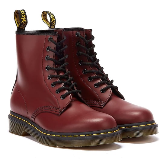 Dr Martens 1460 Smooth Womens Cherry Red Leather Boots - Image 1