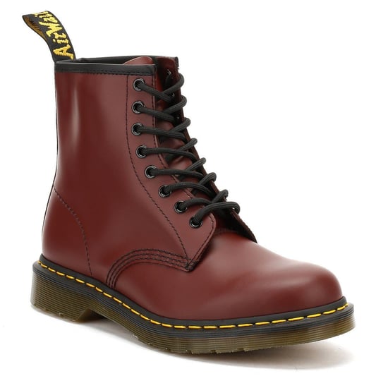 Dr Martens 1460 Smooth Womens Cherry Red Leather Boots - Image 2
