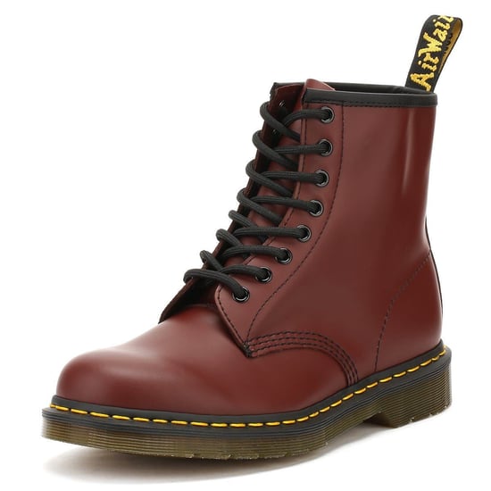 Dr Martens 1460 Smooth Womens Cherry Red Leather Boots - Image 3