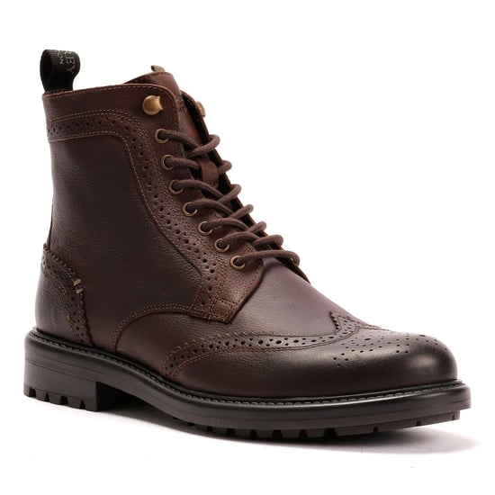 Osprey London The Professor Leather Men's Chocolate Boots - Image 2