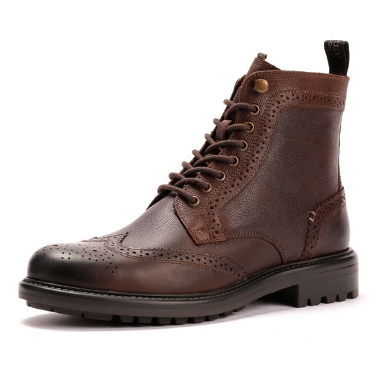 Osprey London The Professor Leather Men's Chocolate Boots - Image 3