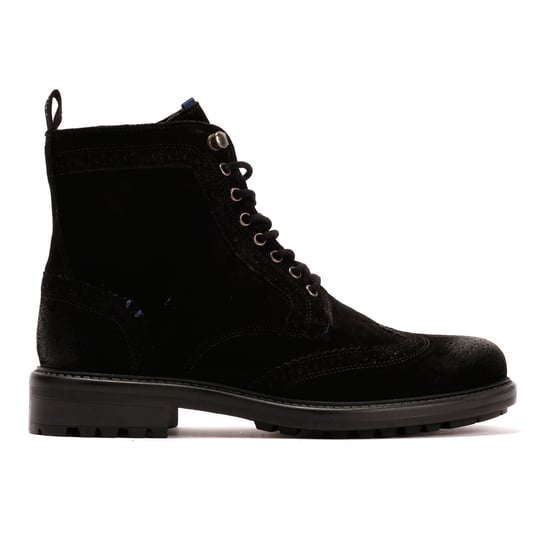 Osprey London The Professor Suede Men's Black Boots - Image 5