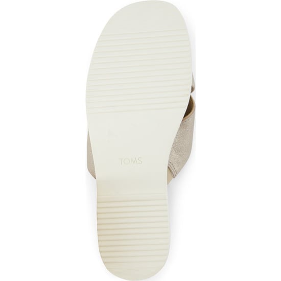 TOMS Mae Crossover Läder Dam Champagnesandaler - Image 3