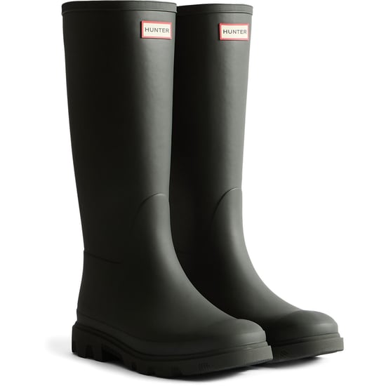 Hunter Downpour Hoge Laars Rubber Dames Donkergroene Wellington Boots - Image 2