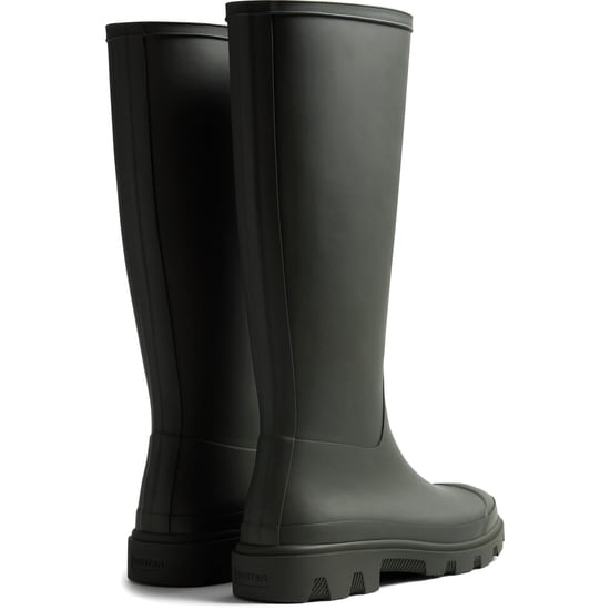 Hunter Downpour Hoge Laars Rubber Dames Donkergroene Wellington Boots - Image 3