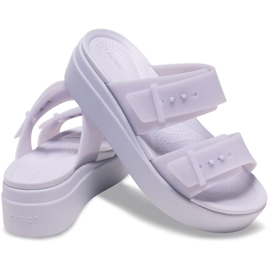 Crocs Brooklyn Buckle Low Women's Purple Moon Sandals - Image 3