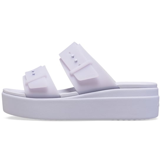 Crocs Brooklyn Buckle Low Women's Purple Moon Sandals - Image 6