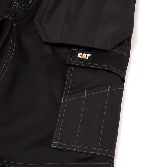 Caterpillar Essentiële Kniezak Stretch Holster Polyester Heren Zwarte Buitentrousers - Image 4