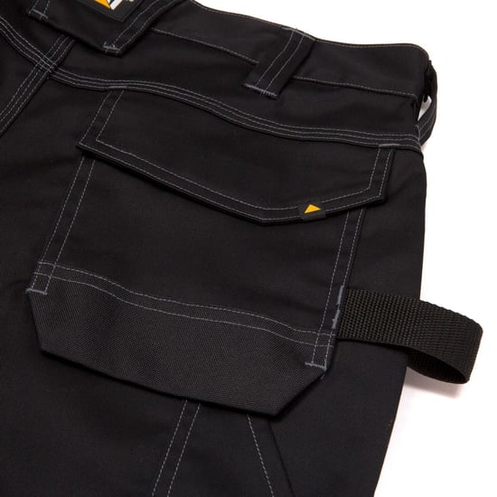 Caterpillar Essentiële Kniezak Stretch Holster Polyester Heren Zwarte Buitentrousers - Image 6